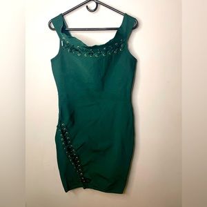 Women Green MIDI dress, size XL